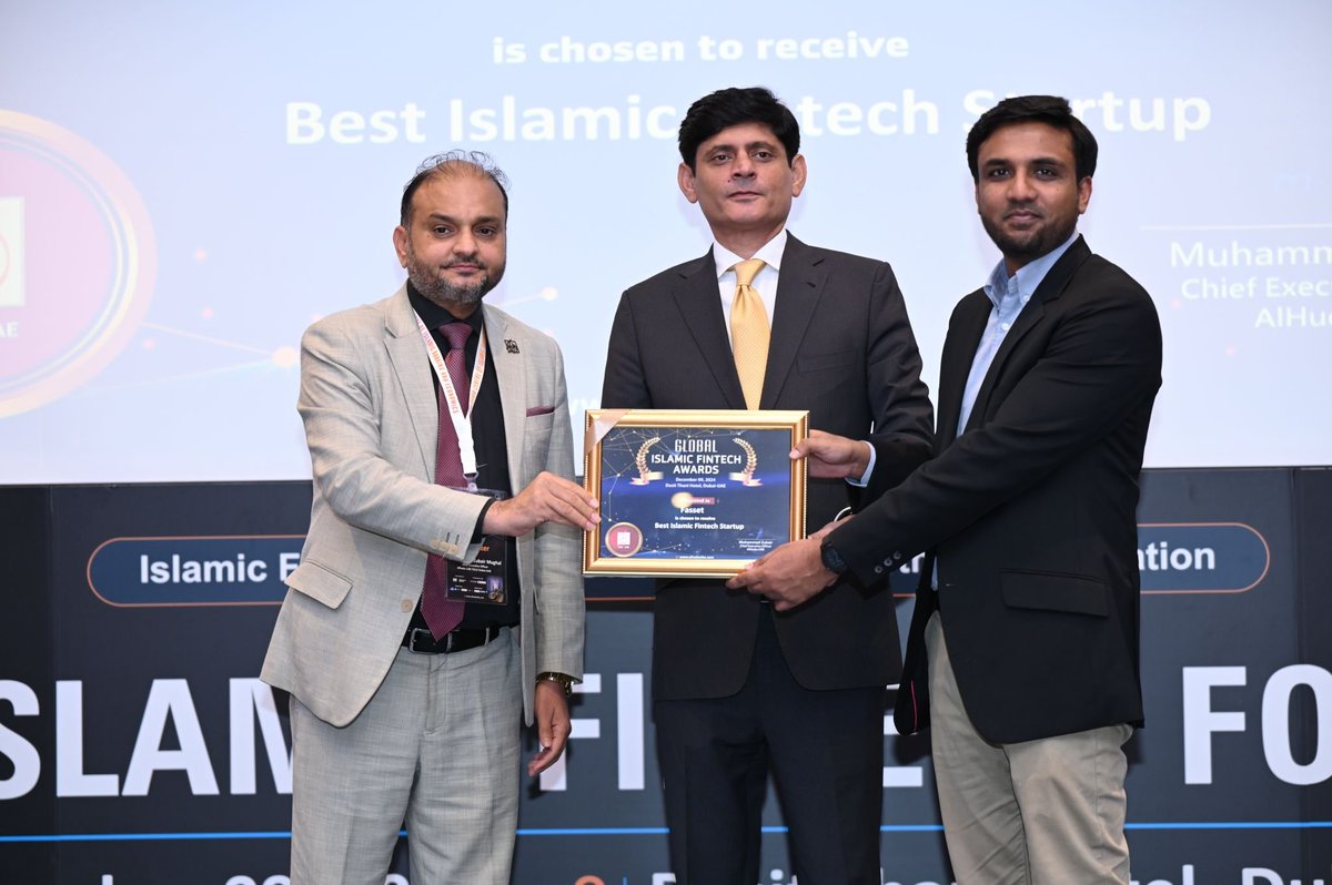 fasset's tweet photo. We’re proud to share that Fasset won the “Best Islamic Fintech Startup” award!

Fasset had the honor of attending the Global Islamic Fintech Forum 2024. 

Our Product Director, Tahir Qureshi participated in a panel discussion and highlighted Fasset’s commitment to offering carefully curated Shariah-compliant assets, with a focus on Real World Assets.