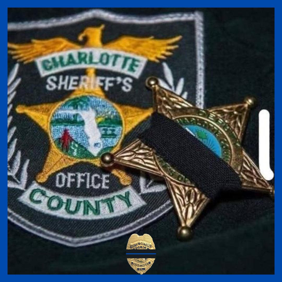 The men and women of South Daytona PD extend our deepest condolences to the Charlotte County Sheriff's Office on the tragic loss of Corporal Elio Diaz.