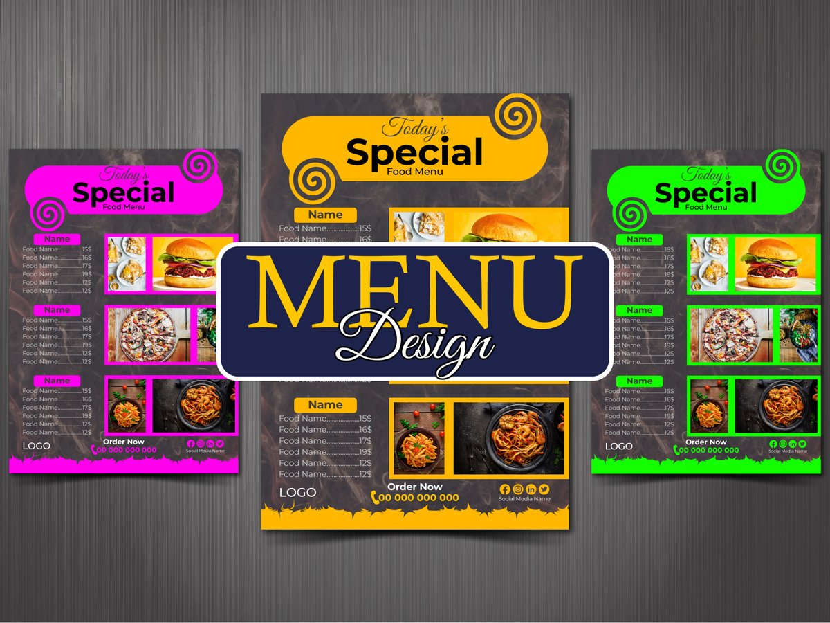 shajulgfx's tweet photo. Menu Design, Where Design Meets Delicious
Behance: https://t.co/IS6J8aVswa
Email: shajulislamsumon@gmail.com
WhatsApp: +8801754969236
I provide  high quality designs with unlimited revisions until your satisfaction  is 100%.
#FoodieDesign #RestaurantBranding #MenuArt https://t.co/G3AUSMj4vq