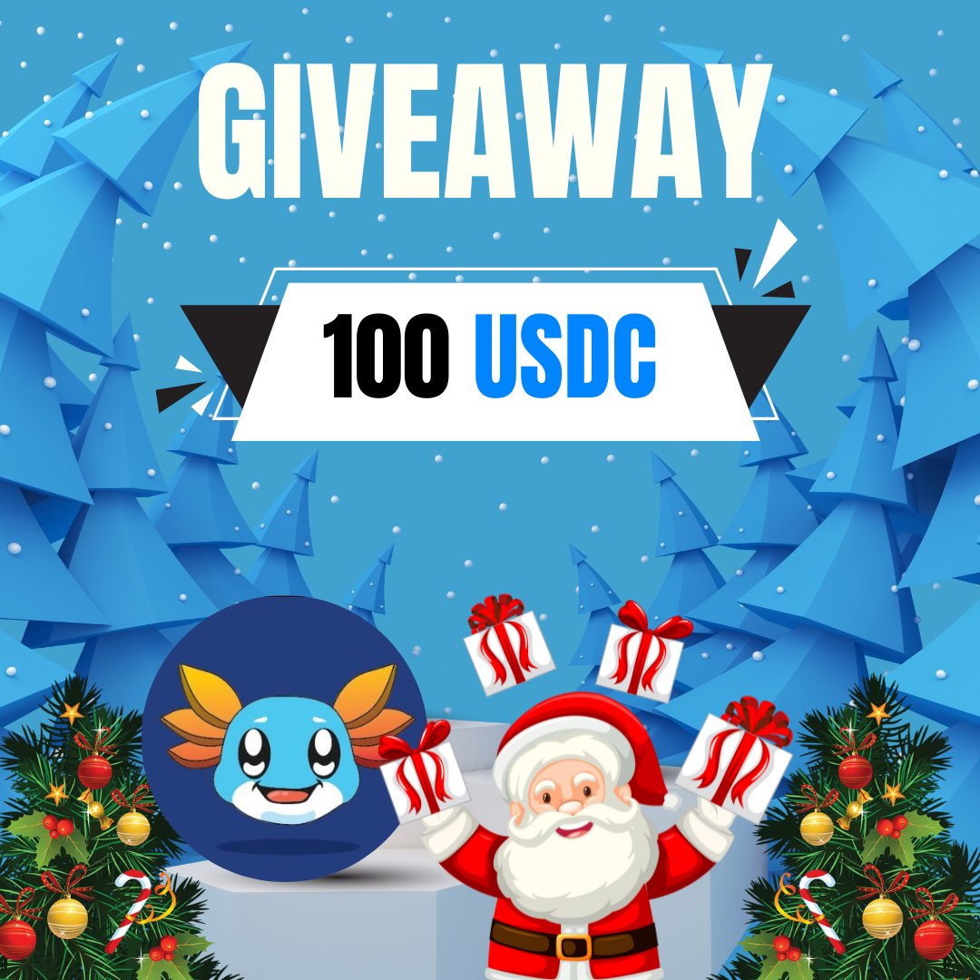 CHRISTMAS GIVEAWAY 🪂

$AXOL reached the $80M Marketcap for the first time. Congratulations! 🤩

We continue to give you an early Christmas gift, $100 for the community! Continue to do it until $AXOL lists #Binance 

1️⃣ Follow us <a href="/AxolOnSui/">AXOLcoin | SUI Chain 🦎</a> &amp; <a href="/Community_Sui/">Sui Community💧</a>
2️⃣ Like, RT, and tag 3