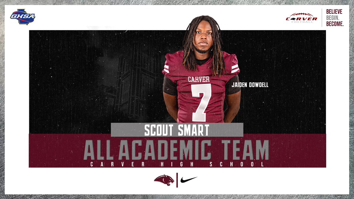 Carver-Atlanta FB (@nsc_football) on Twitter photo <a href="/jaidendowdell/">Jaiden Dowdell</a> has been named to <a href="/scoutSMART_/">scoutSMART®</a> all academic team, he is currently dual-enrolled and maintains a 3.7 GPA <a href="/jaidendowdell/">Jaiden Dowdell</a> has been named to <a href="/scoutSMART_/">scoutSMART®</a> all academic team, he is currently dual-enrolled and maintains a 3.7 GPA