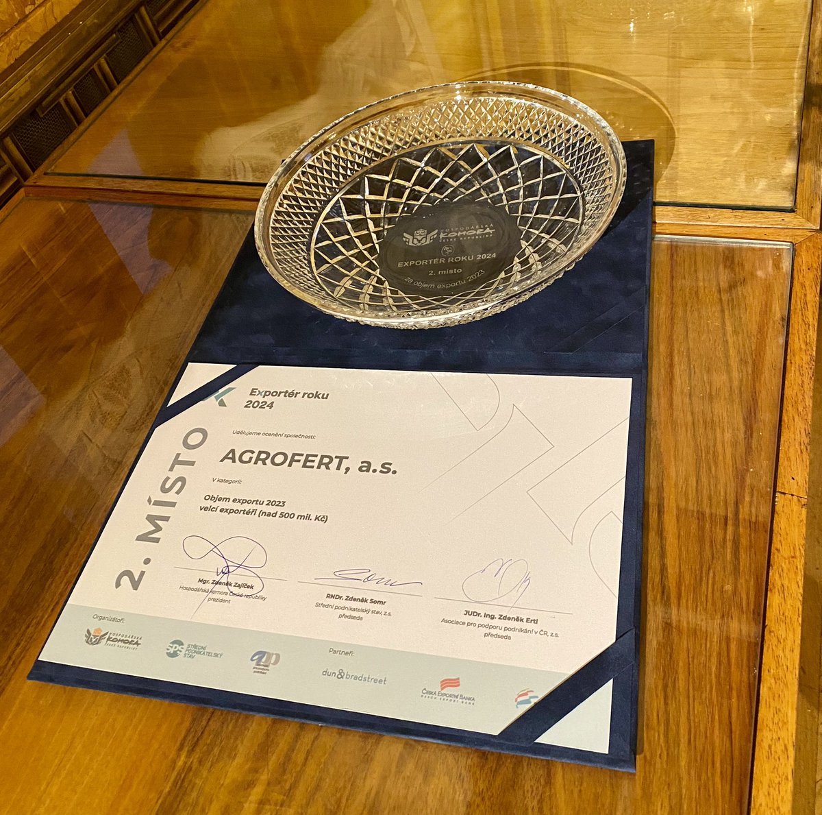 Gratulujeme všem exportérům roku 2024 a děkujeme za 🥈místo. Jsme hrdá 🇨🇿 společnost💚