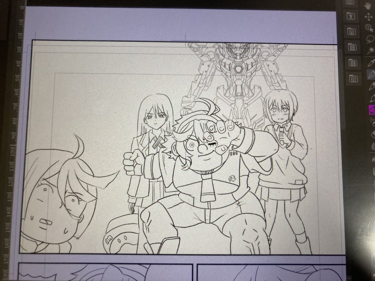 水星の魔女とジークアクスが共演する漫画を描いてます✒️ 