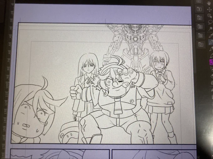 水星の魔女とジークアクスが共演する漫画を描いてます✒️ 