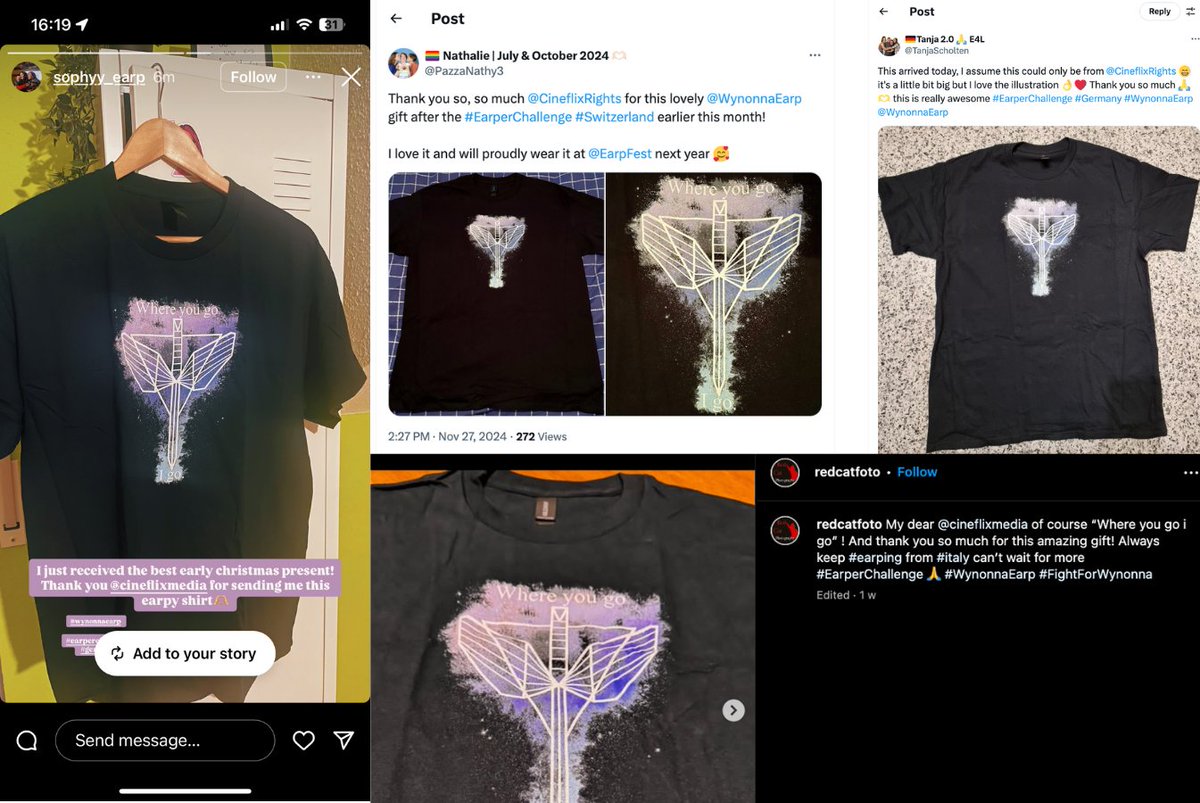 Cineflix Rights (@cineflixrights) on Twitter photo Hey international #Earpers! ๐
Weโre loving all the amazing posts from the #Earper community showing off their #Earpic gifts! Keep the joy and creativity comingโyโhall are the best! ๐๐
Keep following for more!
<a href="/WynonnaEarp/">Wynonna Earp</a>
#EarperChallenge #WynonnaEarp #FightForWynonna Hey international #Earpers! ๐
Weโre loving all the amazing posts from the #Earper community showing off their #Earpic gifts! Keep the joy and creativity comingโyโhall are the best! ๐๐
Keep following for more!
<a href="/WynonnaEarp/">Wynonna Earp</a>
#EarperChallenge #WynonnaEarp #FightForWynonna