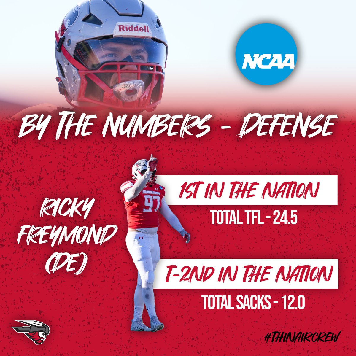 MountaineerFB's tweet photo. By the numbers - National - Dog Soldiers #MountUp #ThinAirCrew https://t.co/c19gDymTKP