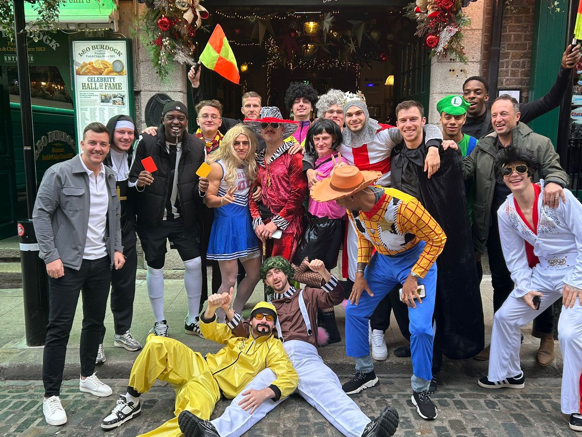 The squad are back after their Christmas trip to Dublin 🇮🇪 

A well deserved break after our great start to the season, but who do you think was best dressed? 🤔

#OneTownOneTeamOneDover ⚪⚫️