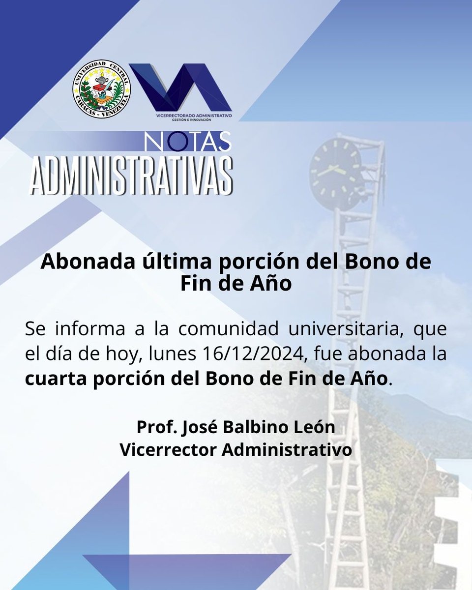 VRAD UCV tweet media