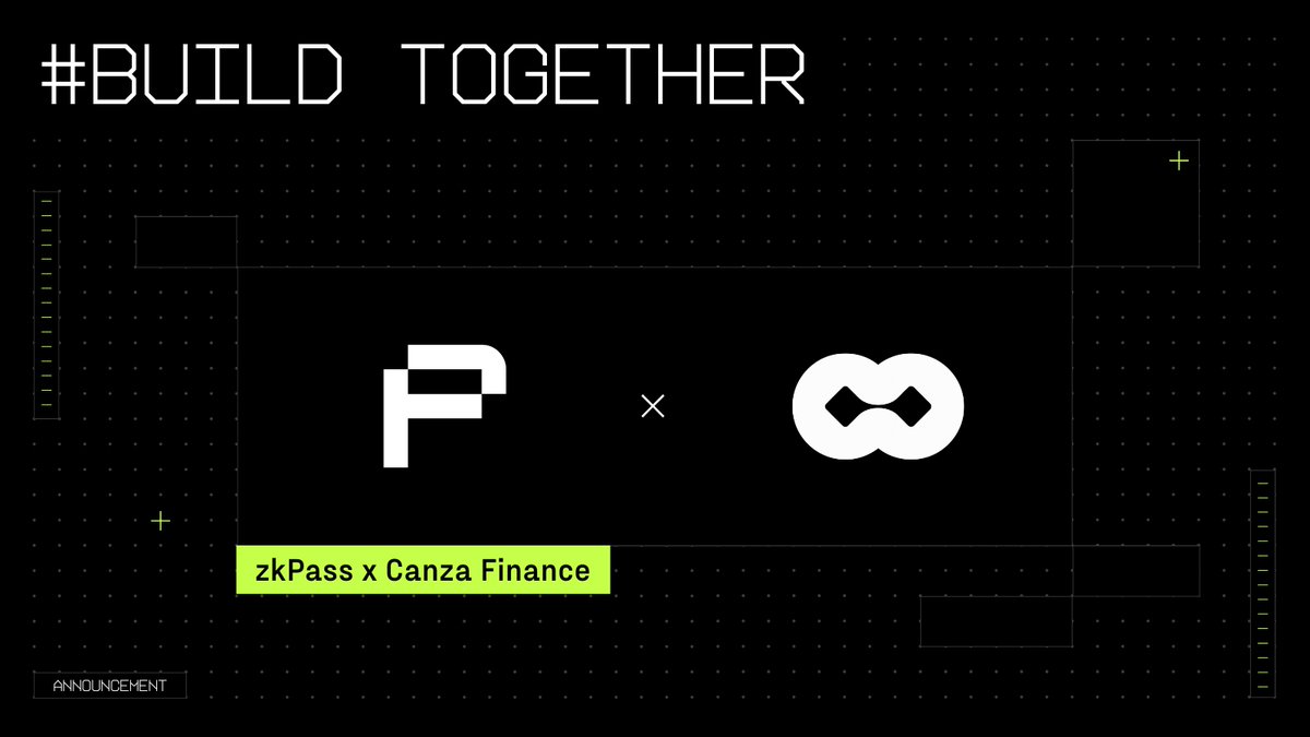 New adopters of zkTLS +1 <a href="/Canza_Finance/">Canza Finance</a>

Canza Finance is integrating <a href="/zkPass/">zkPass</a>'s TransGate SDK to enhance its RWA marketplace. This integration unlocks the power of over 100 verified web data sources, allowing users to seamlessly bridge their Web2 private data to Web3 without