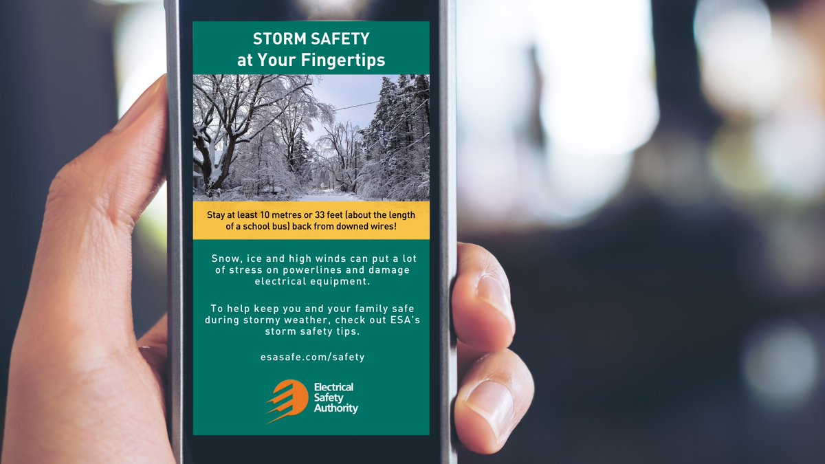 ErthPower's tweet image. Snow + wind can add up to a potential powerline disaster. #RespectThePower by keeping a safe distance (10 metres/33 feet) from any downed powerlines and follow these tips: bit.ly/30Ekjtb