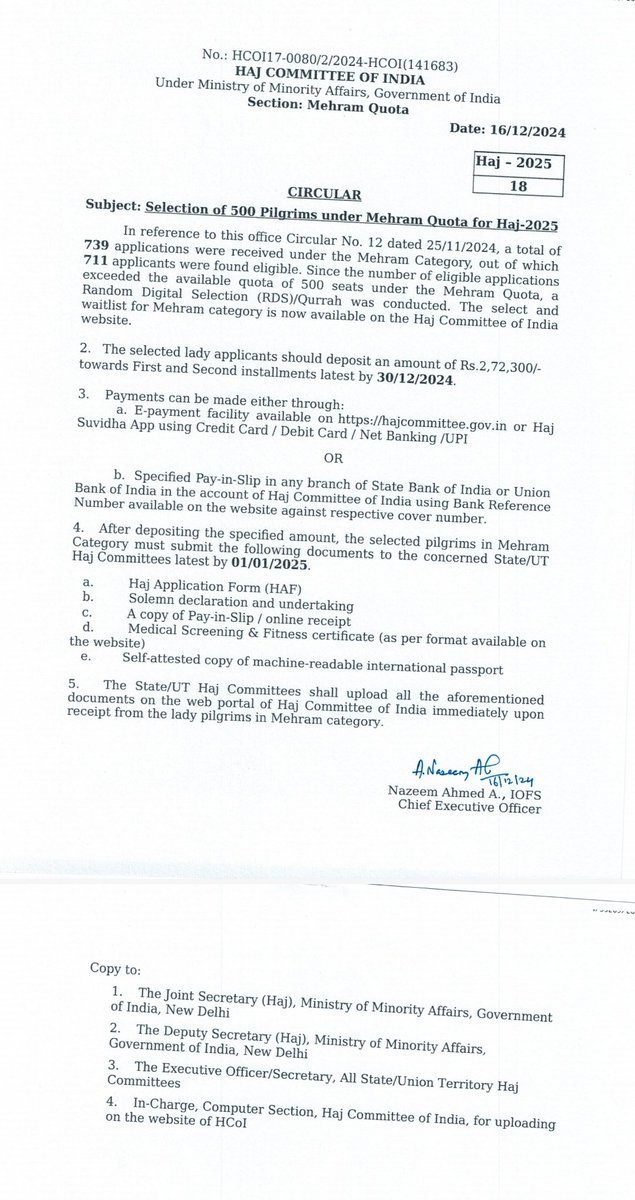 Haj Committee of India (@haj_committee) on Twitter photo 