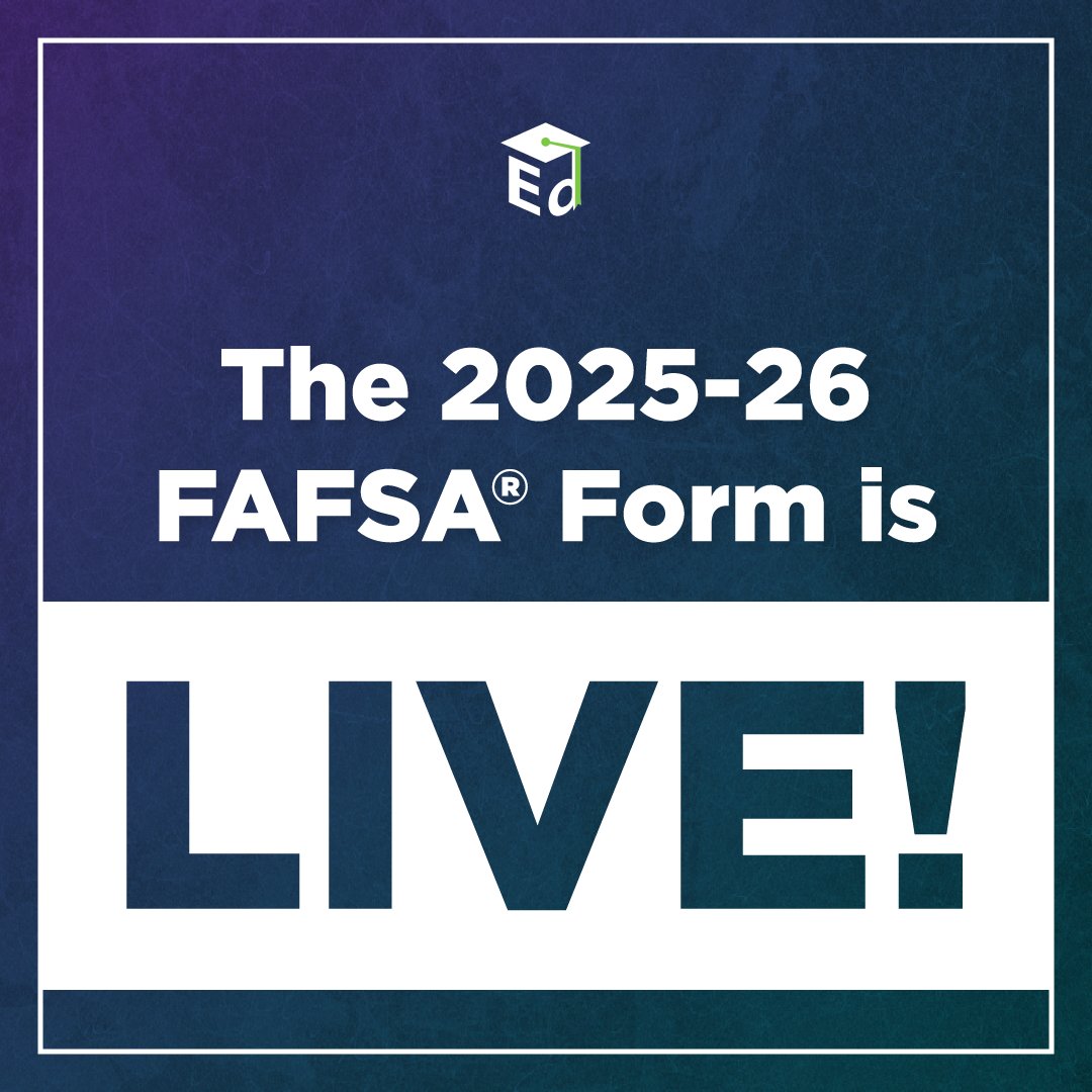 Students/Families: The 2025-26 FAFSA form is open and easier than ever to fill out. 

Go to StudentAid.gov to get started!