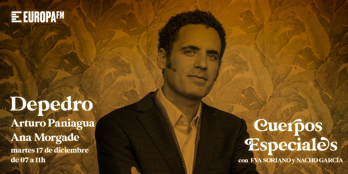 Mañana estará con nosotros para presentarnos el nuevo videoclip de su canción 'La gloria' a Depedro!

Además, <a href="/ajpaniagua/">Arturo Paniagua</a> nos hablará de la carrera de Raffaella Carrà y <a href="/ana_morgade/">ana morgade</a> nos hará un juego de improvisación para hacernos sufrir🤠