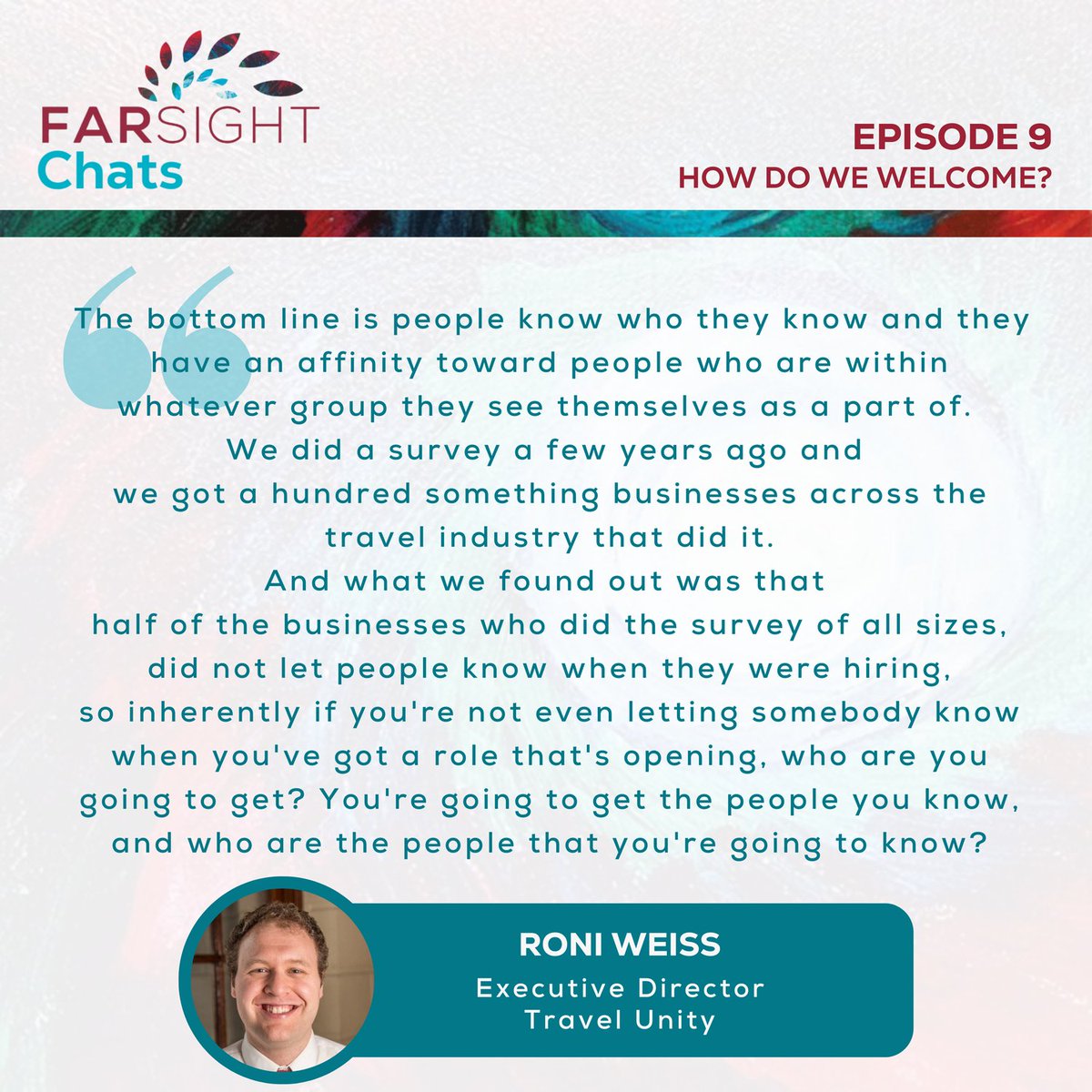 gofarsight's tweet photo. 🎙 EP 9 - HOW DO WE WELCOME? 🎙

Host @farahbala in conversation with  @bennishbrown @roniweiss Timothy Bush, Natalie Copeland

EP LINK https://t.co/Lz6ze8O1Eo https://t.co/rLKkmYO64j