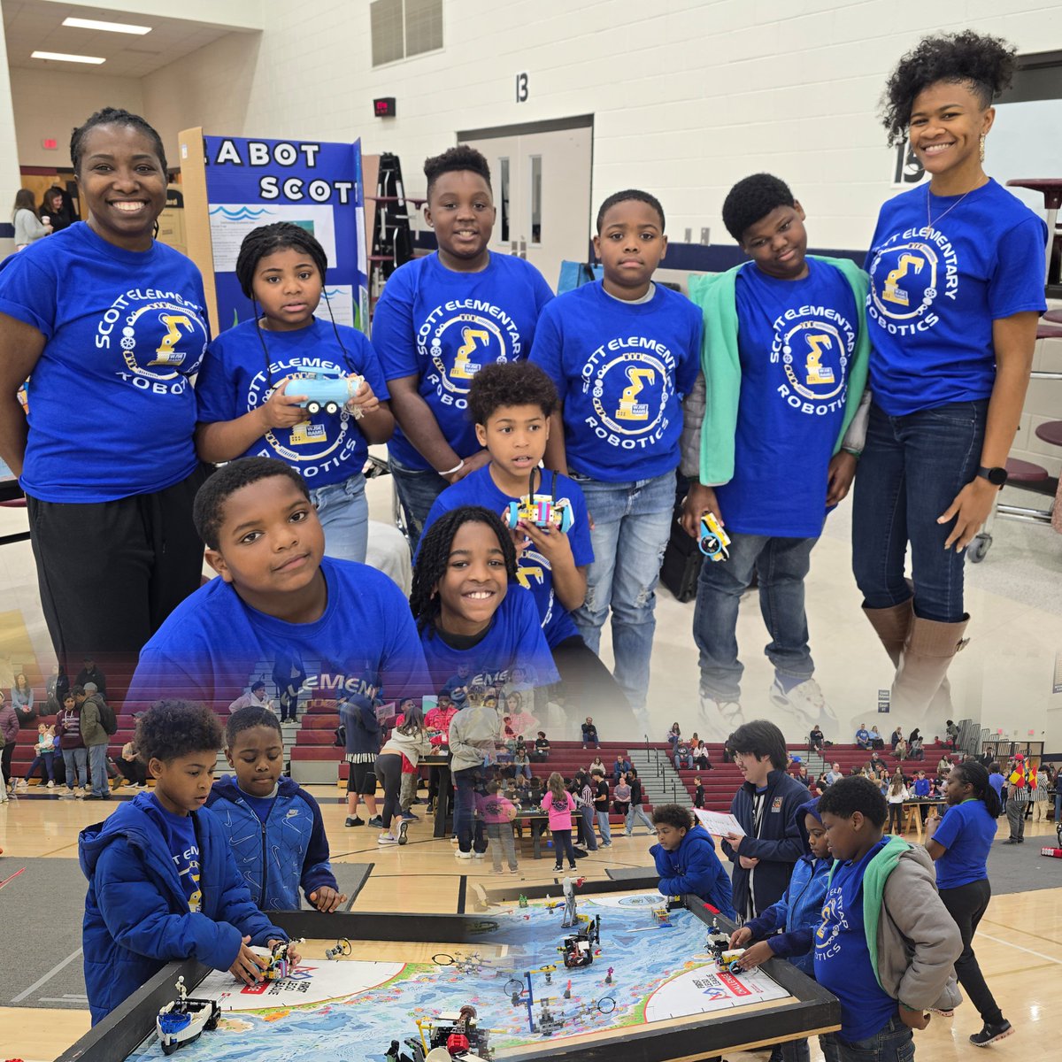 🤖💻Our amazing <a href="/scottramsaps/">Scott Elementary Rams</a> robotics team rocked the competition at Mill Creek Middle in Woodstock, GA this weekend! Coach Causey and I are so proud of all your hard work!  #SCOTTRambotics #ProudCoach
<a href="/APSInstructTech/">APS IT Department</a> <a href="/apsitnatasha/">Dr. Natasha Rachell</a>
<a href="/ahrosser/">Aleigha H-Rosser EdD</a>