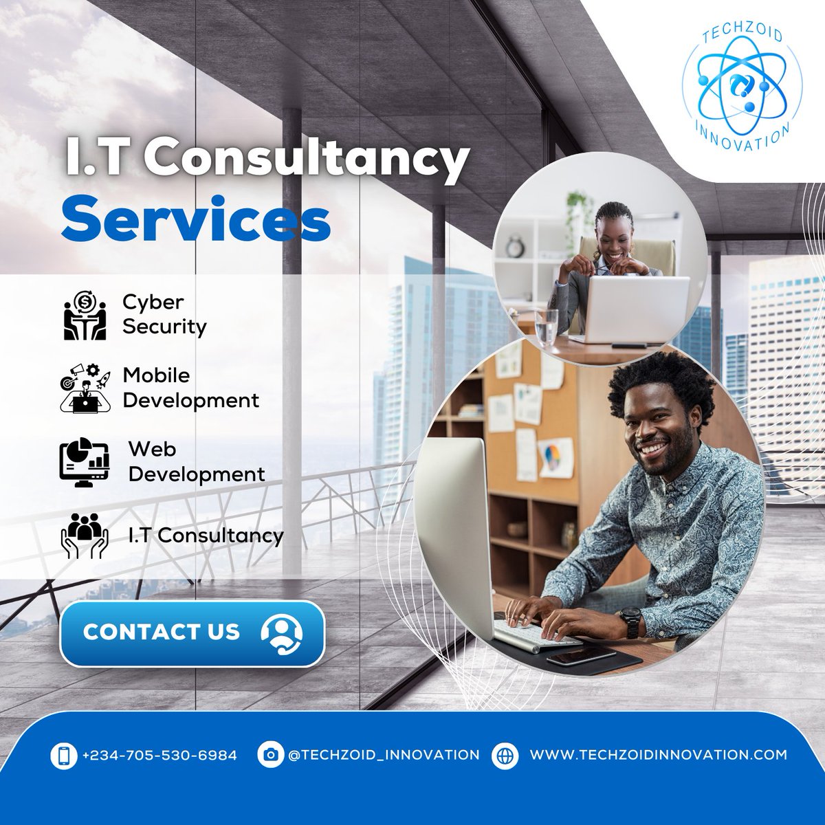 TechzoidNG's tweet image. ✨ Power up your business with Techzoid Innovations! 🚀 From tailored tech solutions to next-gen IT consultancy, we’re here to transform your vision into reality. Let’s innovate together! 💡🌐

#TechWithTechzoid
#InnovationUnleashed
#TechSolutions
#ITConsulting
#BusinessGrowth