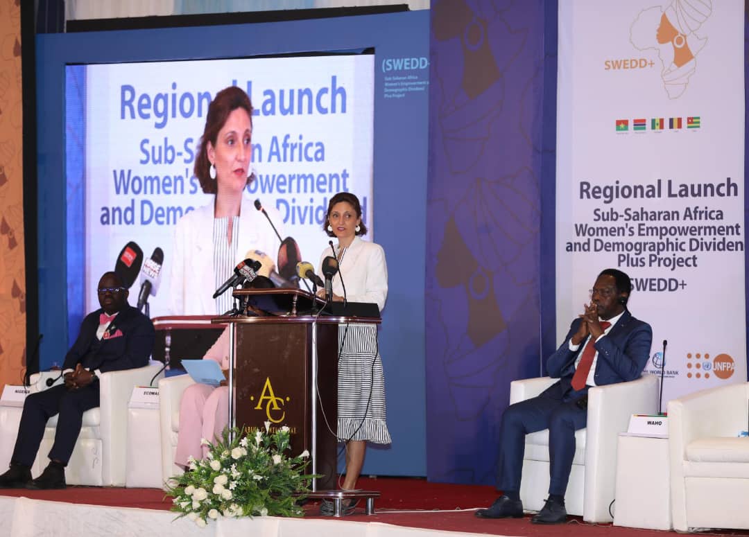 SWEDD Africa (@swedd_africa) on Twitter photo 📸🎤 Leadership in Action!
At the #SWEDD+ launch, visionaries driving change: leaders from <a href="/UNFPA_WCARO/">UNFPA WCARO</a>, the <a href="/WorldBank/">World Bank</a>, and <a href="/OoasWaho/">WAHO | OOAS</a>. Their insights reflect the power of partnership in transforming lives across West & Central Africa. 🌍✨
Together, we’re proving that 📸🎤 Leadership in Action!
At the #SWEDD+ launch, visionaries driving change: leaders from <a href="/UNFPA_WCARO/">UNFPA WCARO</a>, the <a href="/WorldBank/">World Bank</a>, and <a href="/OoasWaho/">WAHO | OOAS</a>. Their insights reflect the power of partnership in transforming lives across West & Central Africa. 🌍✨
Together, we’re proving that