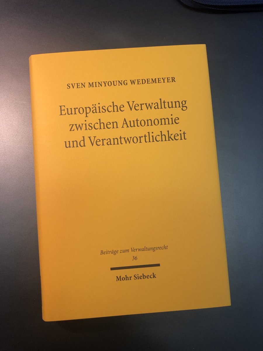 FrankSchorkopf's tweet photo. Ein neues Buch-Schätzchen aus ⁦@JurFakultaetGoe⁩ ist bei ⁦@mohrsiebeck⁩ erschienen - in der Monografie von ⁦@swdmyr⁩ geht es um die Verantwortlichkeit der europ Verwaltung, mit erhellenden Ausführungen zum New Delivery Model. https://t.co/yTRya04nHN