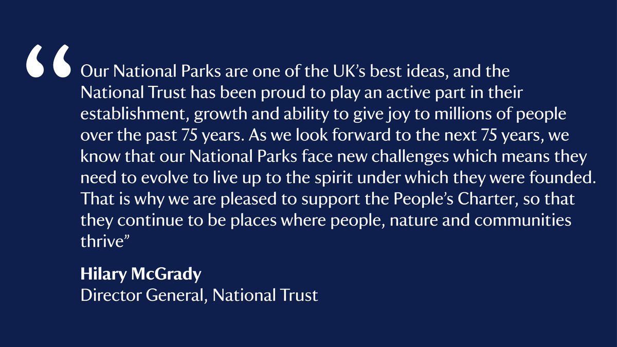 Today marks 75 years of the National Parks and access to the Countryside Act 1949.

The act enabled all citizens, of all backgrounds, to immerse themselves in the wonders of nature. This vision has never been more relevant.

#NationalParks bit.ly/4iGc5H0