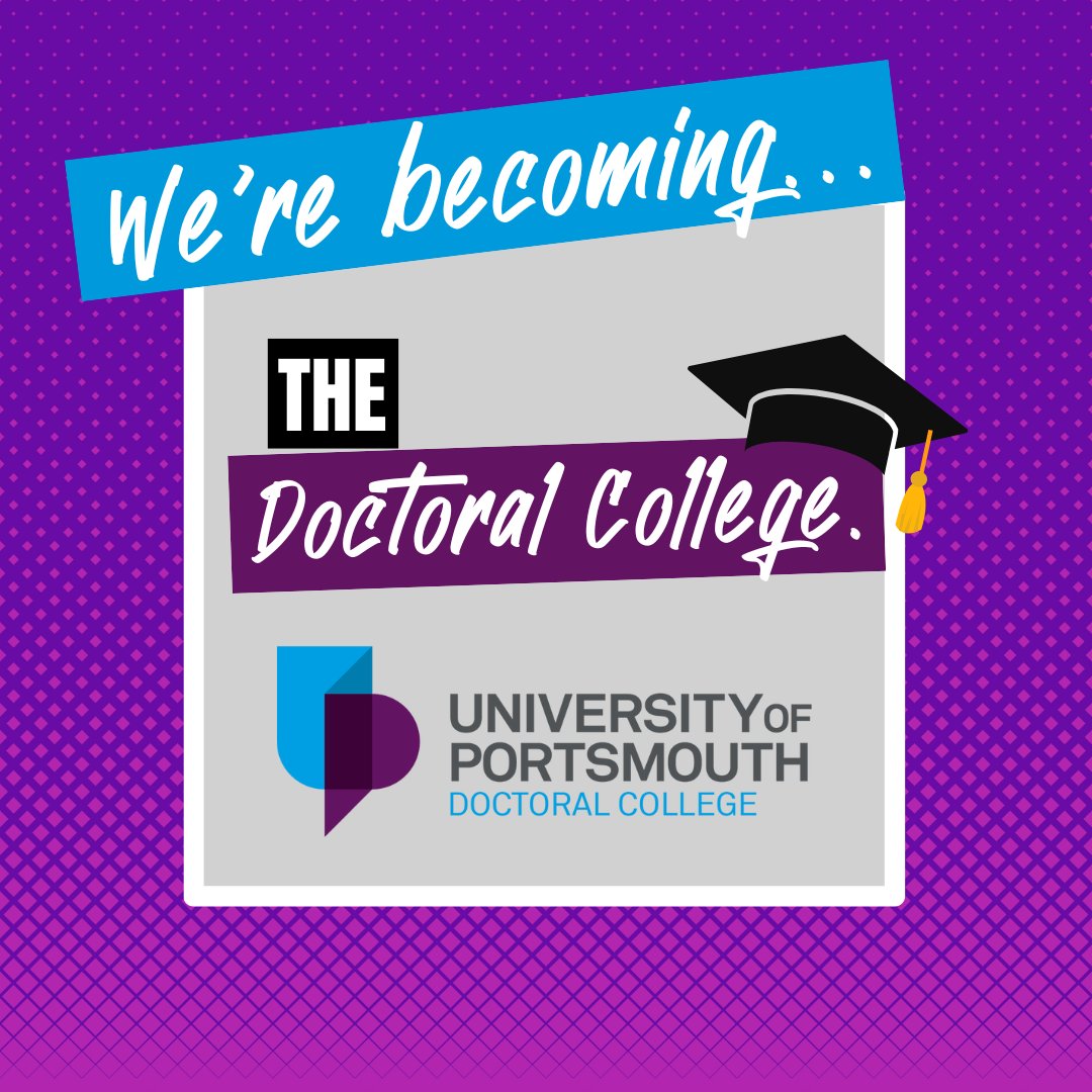 🎉 The wait is over – our big news is here! 🎉

We’re thrilled to share that the Graduate School is officially becoming the Doctoral College! 🌟

Read more about our announcement and what you can expect over the coming weeks and months.

👉 myport.port.ac.uk/news-events-an…

#PortsmouthUni