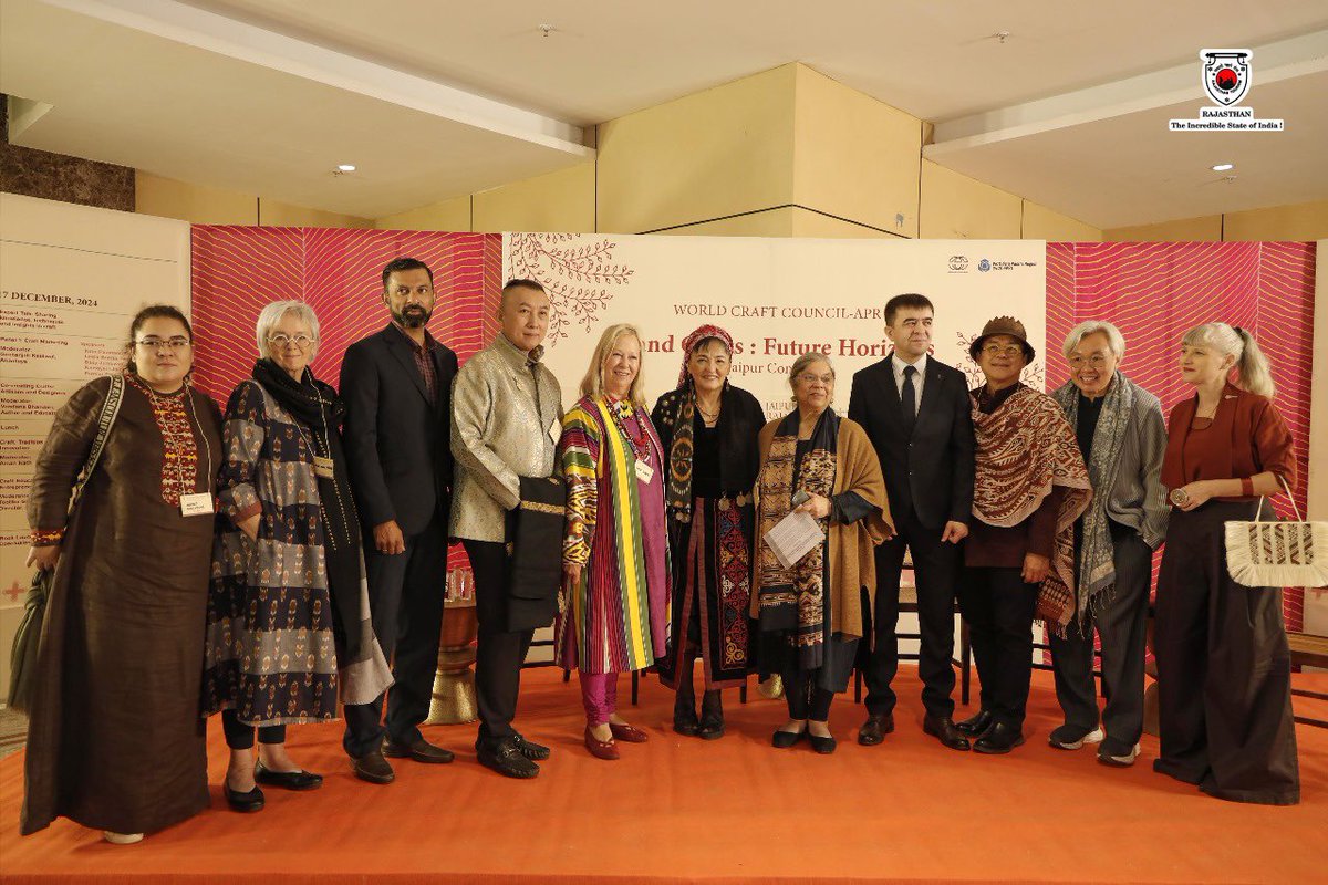 my_rajasthan's tweet photo. The World Craft Council – Asia Pacific Region (WCC-APR)’s Hand Craft: Future Horizon, Jaipur Conclave was inaugurated by Hon’ble Deputy Chief Minister of Rajasthan, Diya Kumari at the Rajasthan International Centre (RIC), Jaipur.
@KumariDiya #HandCraft #WorldCraftCouncil
(1/3) https://t.co/gYCyG5O1GS