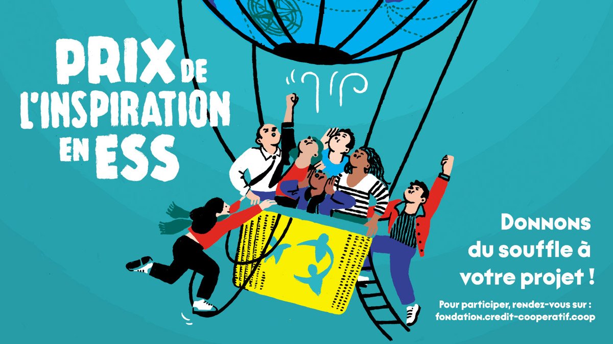 [#Appelàprojets] - Prix de l'Inspiration en ESS 2025
Vous êtes 1 structure de l’#ESS et portez un projet avec une dimension sociale et environnementale dans votre territoire ? Tentez de remporter entre 3500 et 10000€.
🗓 Candidature avant le 06/02/25.

👉fondation.credit-cooperatif.coop/les-prix-de-l-…