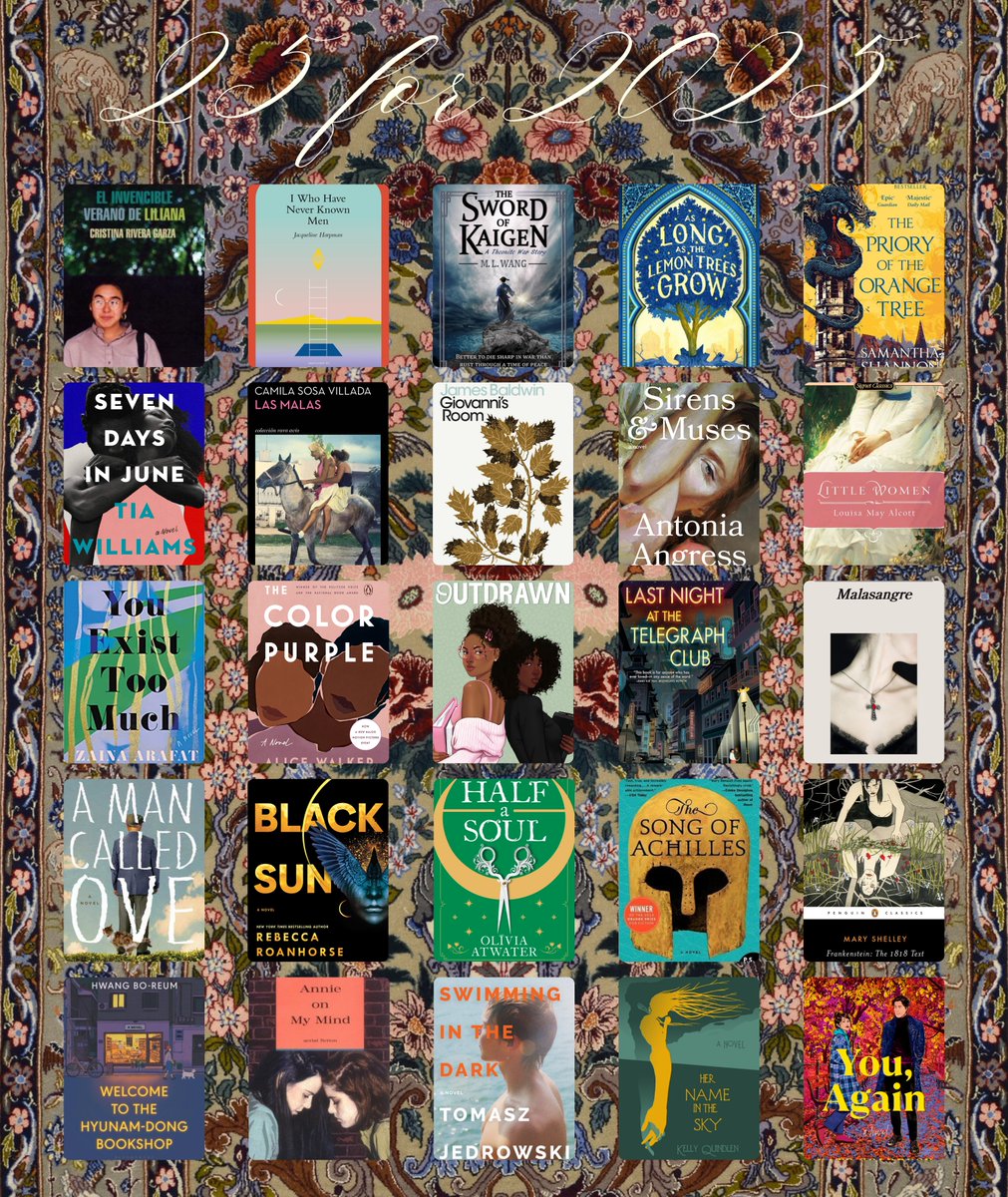 sunburnpixie's tweet image. my 25 books for 2025 &amp;lt;3