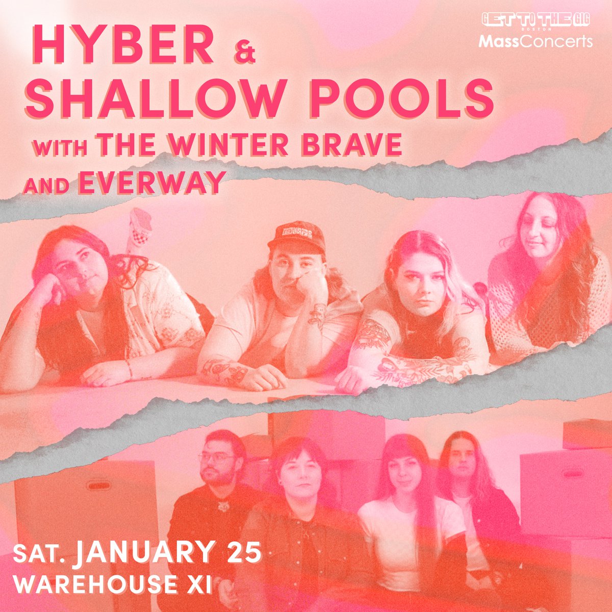 get2thegigbos's tweet photo. Yooo hype to announce the Hyber &amp; Shallow Pools at @WarehouseXI with @TheWinterBrave &amp; @EverwayOfficial on 1/25!

🎟 are on sale NOW: https://t.co/VRfKJx2UN2 https://t.co/NG8bZbiIgI