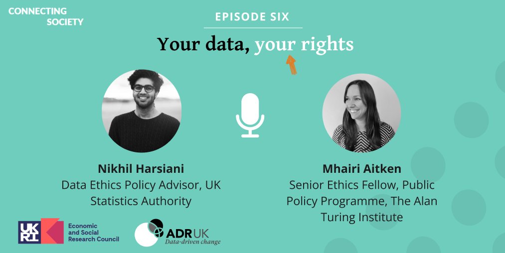 ADR UK (@adr_uk) on Twitter photo How do we ensure administrative data is used securely, ethically, and for the public good?
🔊 Join us for the final episode of #ConnectingSociety series one (ft. Nikhil Harsiani & <a href="/mhairi_aitken/">Mhairi Aitken</a>): "Your data, your rights".
connecting-society.buzzsprout.com/2058571/episod… How do we ensure administrative data is used securely, ethically, and for the public good?
🔊 Join us for the final episode of #ConnectingSociety series one (ft. Nikhil Harsiani & <a href="/mhairi_aitken/">Mhairi Aitken</a>): "Your data, your rights".
connecting-society.buzzsprout.com/2058571/episod…