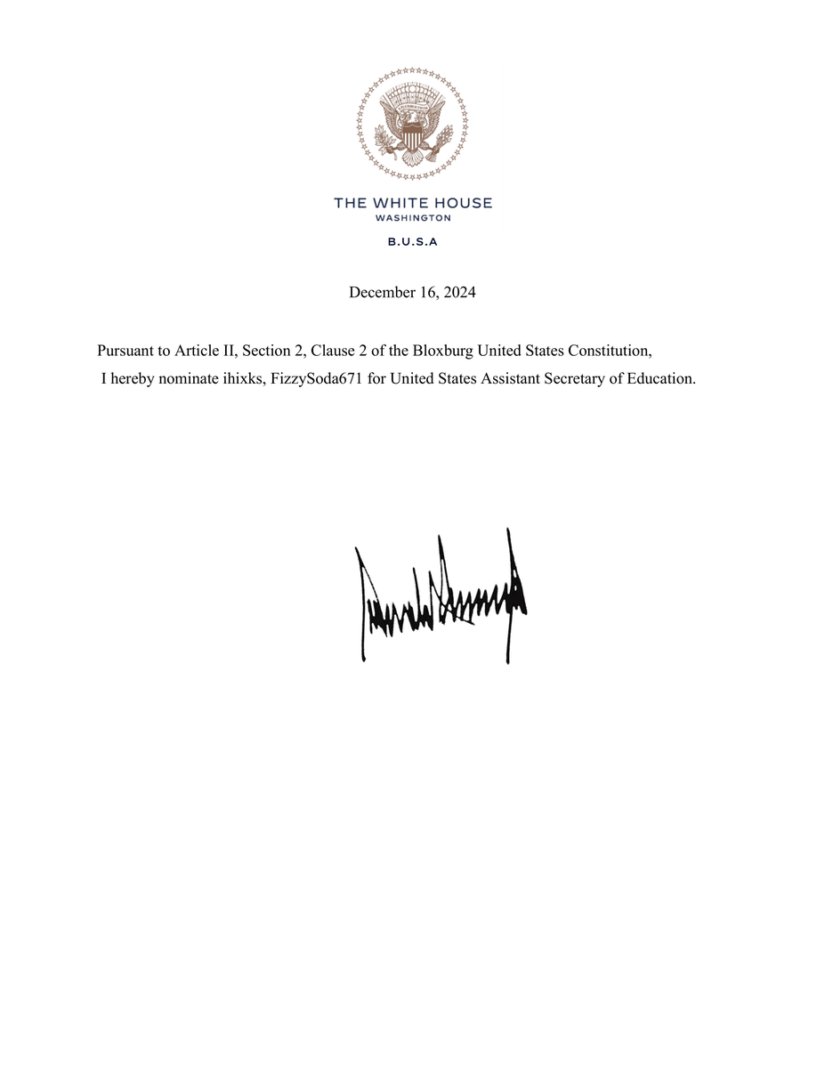 I hereby nominate the following.