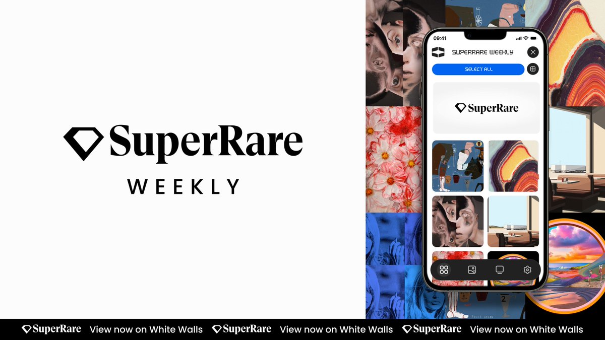 whitewallsapp's tweet photo. ✨ CHANNEL UPDATE ✨

The @SuperRare Weekly Channel has been updated with 7 new and available works for your viewing pleasure!

Now featuring:

@BHAREBOY
@VendelDigital
@ben_zank
@GrantYun2
@Flowerblocks
@lindseypriceart
@_russellyoung

Appreciate on WW 👉 Participate on SR