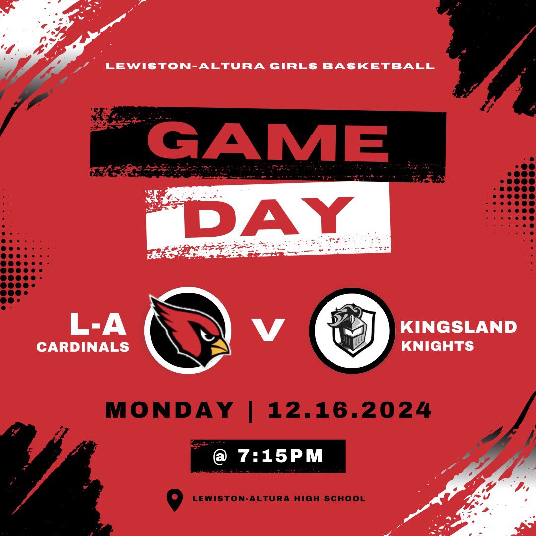 STAFF APPRECIATION NIGHT!!

HOME vs. Kingsland 🏀 

8th: 4:30 pm
9th: 4:45 pm (vs. PEM)
7th: 5:30 pm
JV: 6:00 pm
Varsity: 7:15 pm 

The Dance team performs @ halftime of Varsity!!

Watch online: fan.hudl.com/usa/mn/lewisto…