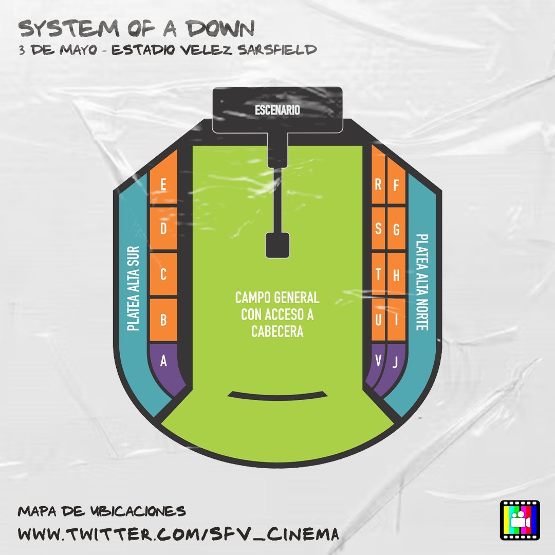 porqueTTarg's tweet image. "System of a Down": 

Porque @SFV_Cinema filtró los precios de las entradas para el show de la banda en Vélez el próximo 3 de mayo.