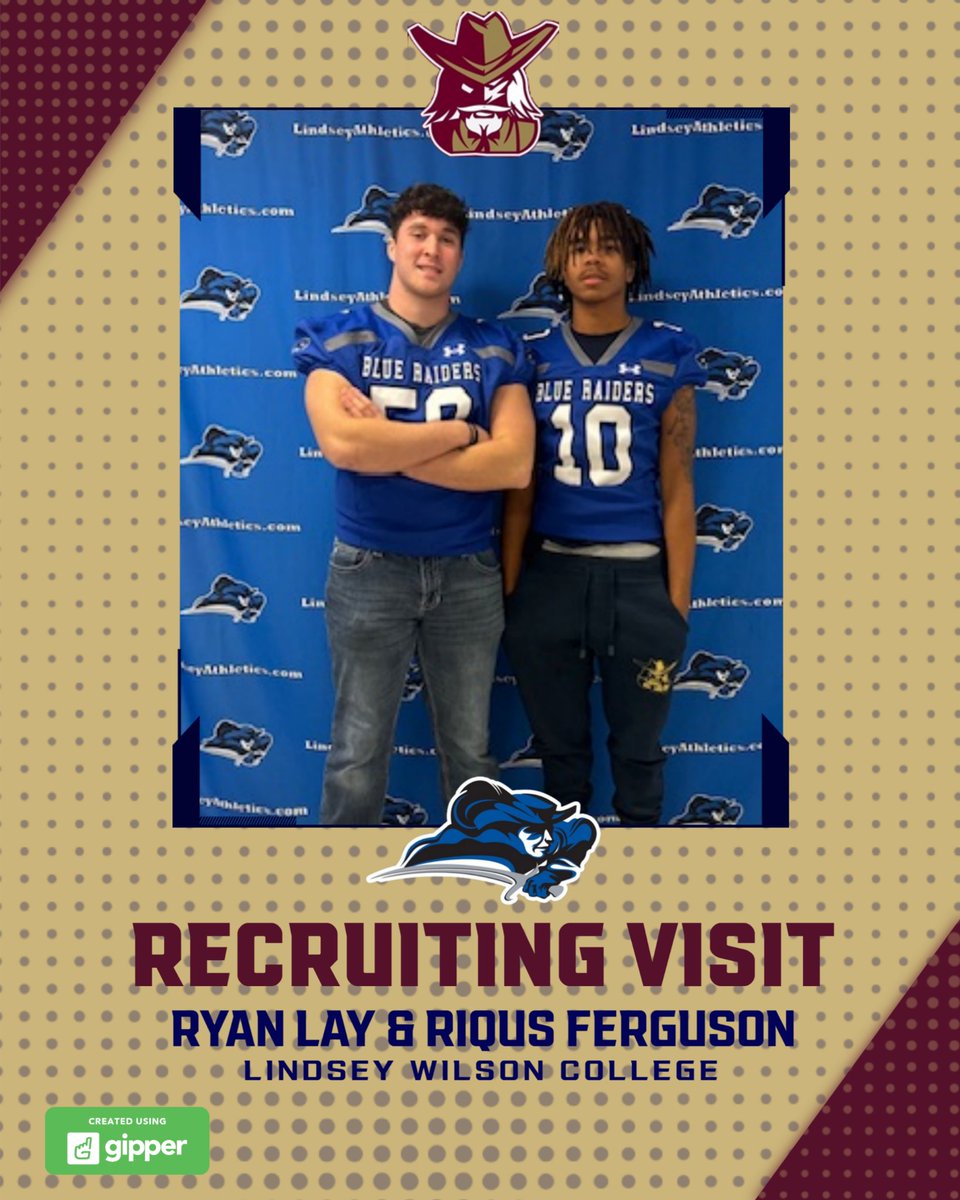 Last week was a big one for a few of our seniors!!!  Maddux Littrell signed with the Midway University Football program.  Also Ryan Lay &amp; Riqus Ferguson visited Lindsey Wilson.  #LEADtheWay