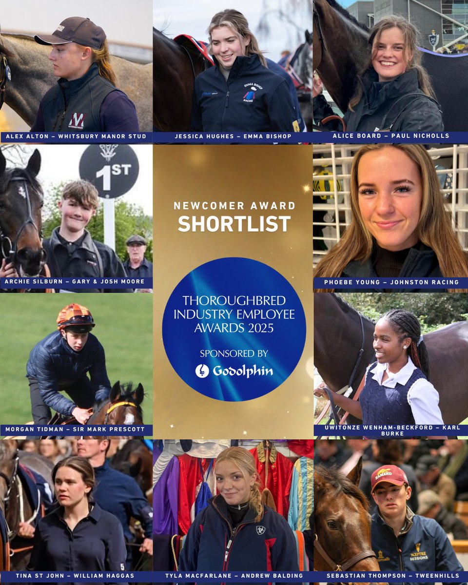 Many congratulations to everyone who made the shortlists for the 2025 #ThoroughbredAwardsGB 🏆
 
Do you know someone who is shortlisted in one of the six categories? 👏🏻