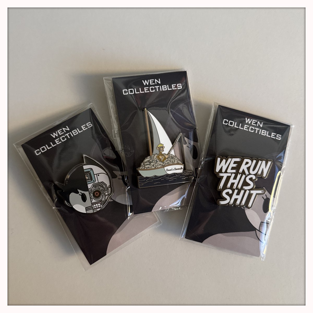 Huge shout out to <a href="/wencollectibles/">Renzo</a> and my man <a href="/rawlii_eth/">Rawlii</a> for sending over these unbelievably good looking pins! Thank you!! 🔥🦾