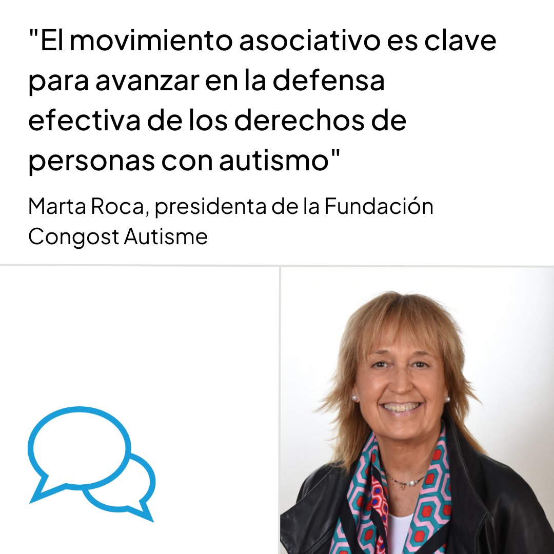 "Tenemos que seguir trabajando para un mayor conocimiento sobre el TEA en toda su amplitud”. Así lo asegura Marta Roca, presidenta de <a href="/AutismeFundacio/">Fundació Congost Autisme</a>, con quien hablamos en el #40aniversario de la entidad. No te pierdas la entrevista en nuestro blog ➡️ autismo.org.es/actualidad/not…