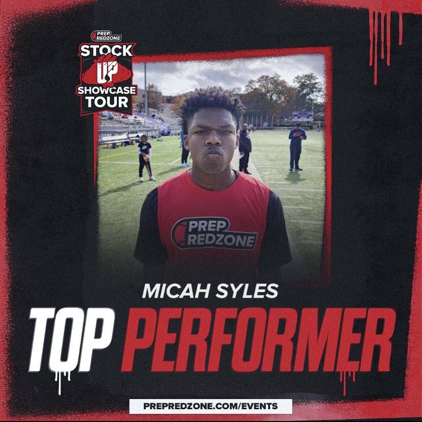 MicahSayles1's tweet photo. Had a great day at @PrepRedzoneMS camp. Blessed to be able to showcase my skills!! @MacCorleone74 @LumbertonFBall https://t.co/htgMm165t0