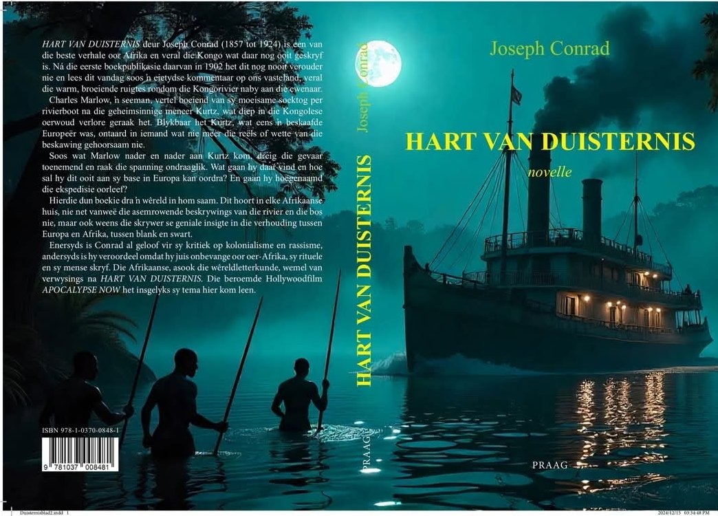 JasonLloydSA's tweet photo. The best news ever. The novel "Heart of Darkness"  (1899) by Joseph Conrad has been translated into Afrikaans as "Hart van Duisternis". https://t.co/cJgkKYZsZH