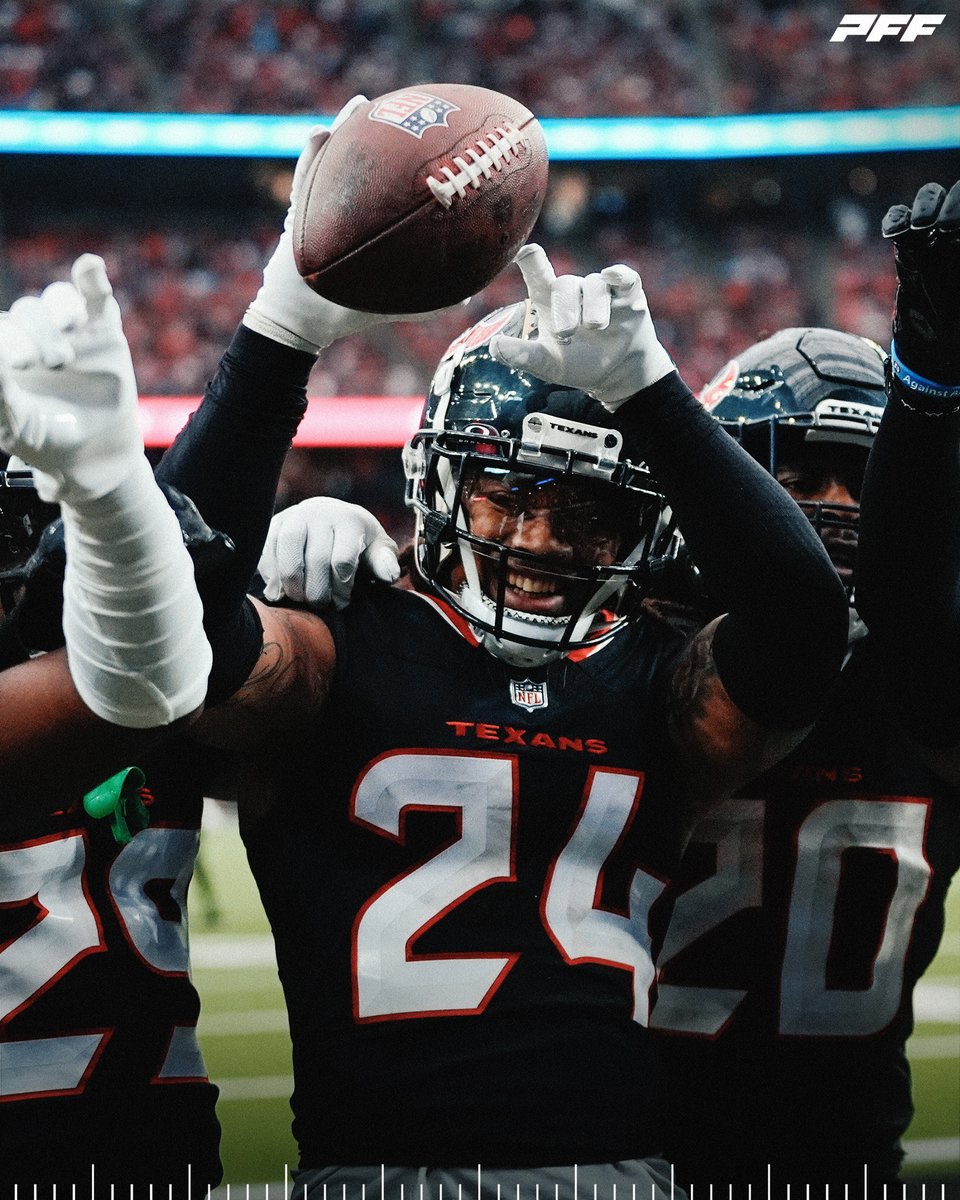 PFF_Texans's tweet photo. The highest-graded Texans in Week 15 vs the Dolphins:

🥇 Derek Stingley Jr. - 92.2
🥈 Will Anderson Jr. - 91.1
🥉 Tim Settle - 90.2
🏅 Jimmie Ward - 82.9
🏅 Henry To'oTo'o - 81.3 https://t.co/9lsDiWcW5P