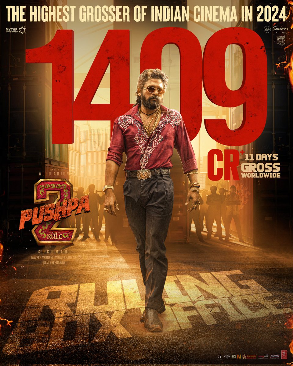 trackboxoffice's tweet photo. पुष्पा 2 का धमाका 
11 दिन - 1409 करोड़ (वर्ल्डवाइड)
#Pushpa2TheRule https://t.co/6vBUjMQFUp