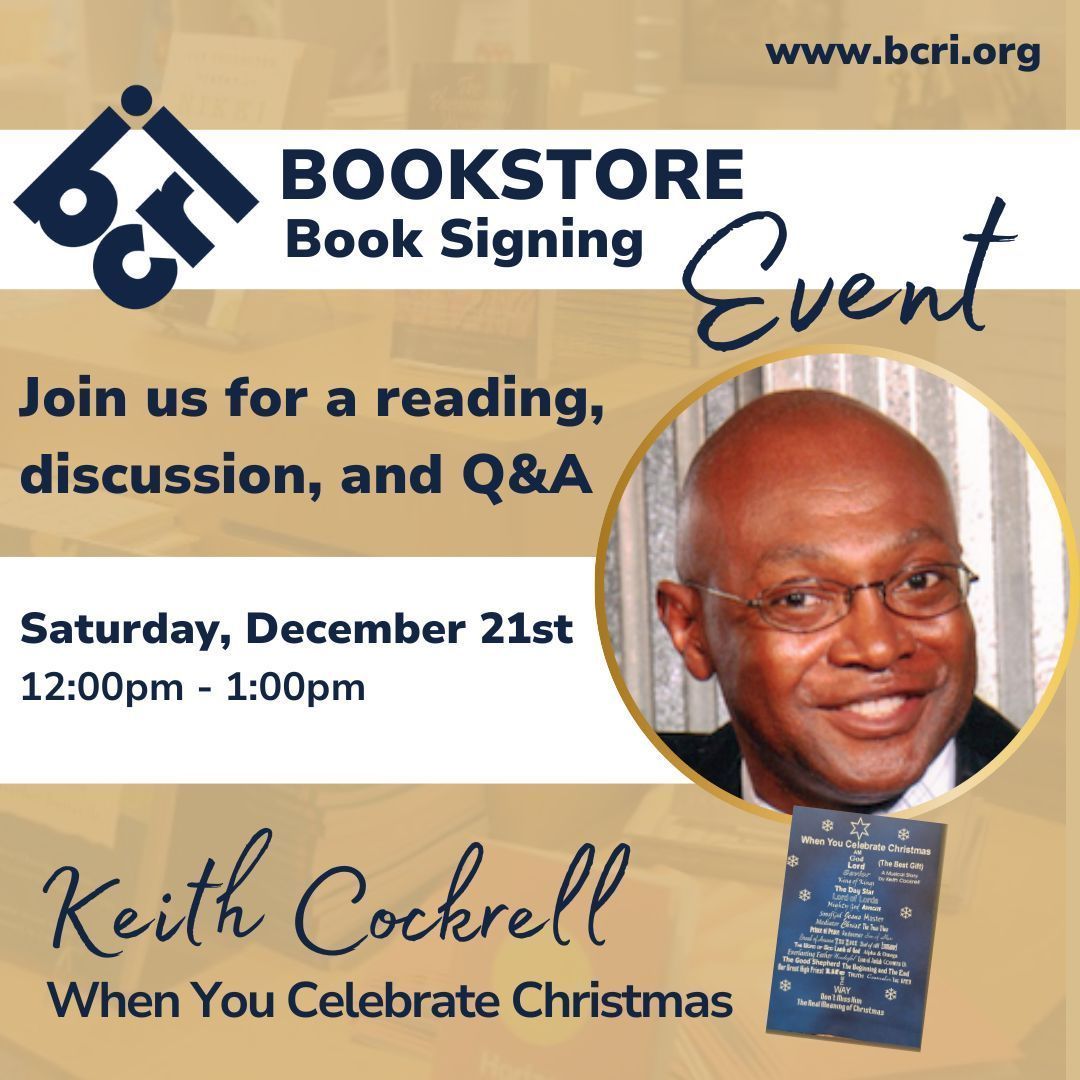 Join us at our last book signing of the year at BCRI! Meet the author, Keith Cockrell, and get your signed copy of "When You Celebrate Christmas" on December 21 from 12 to 1pm. 

#BCRI #BookSigning #LocalAuthors #ChristmasBook #BirminghamAlabama #BirminghamCivilRightsInstitute