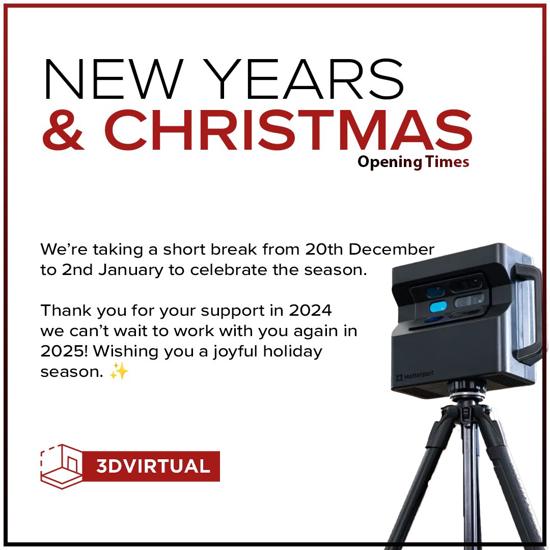 3dvirtualagency's tweet photo. 🎄 Festive Hours Announcement 🎄

As the holiday season approaches, we wanted to let you know our opening hours:

🛑 Closed: 20th December – 1st January 2025
🎉 Reopening: 2nd January 2025

#FestiveHours #HolidayUpdate #HappyHolidays https://t.co/3mdbdjR0H5