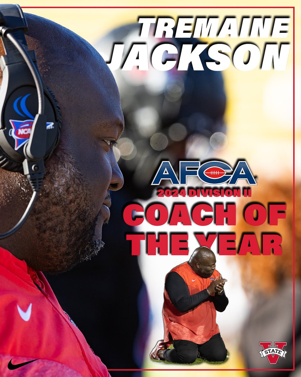 𝑪𝑶𝑨𝑪𝑯 𝑶𝑭 𝑻𝑯𝑬 𝒀𝑬𝑨𝑹🏈🏆

Tremaine Jackson named 2024 AFCA Division II Coach of the Year‼️

#GOBLAZERS🔥 | #WTS | #TitleTownUSA