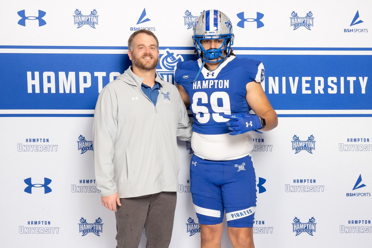 MarwanDiab76's tweet photo. Thank you to the whole coaching staff for a great Official Visit down at @hupirates_fb, really had fun!
@coachbustleb @coachbull_ @trent_boykin https://t.co/kTsoncrDWO