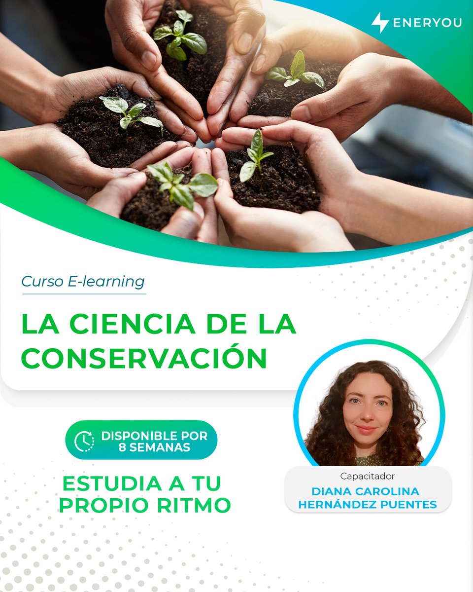 ¿Sabes qué es la Ciencia de la conservación? 🌿

Domina los fundamentos de la conservación de la biodiversidad, desde conceptos básicos hasta el análisis de casos prácticos. 

👉 Más información aquí: eneryou.org