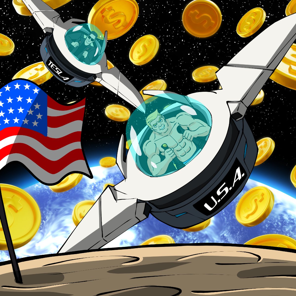 To the Moon? 🌕 Try Mars. 🔴 Mega MAGA never settles! 🚀🇺🇸

#MegaMAGA #MarsMission #ElonEndorsed #DegenGoals #PatriotPower #NextLevelLeadership #SpaceRevolution #MAGAtoMars