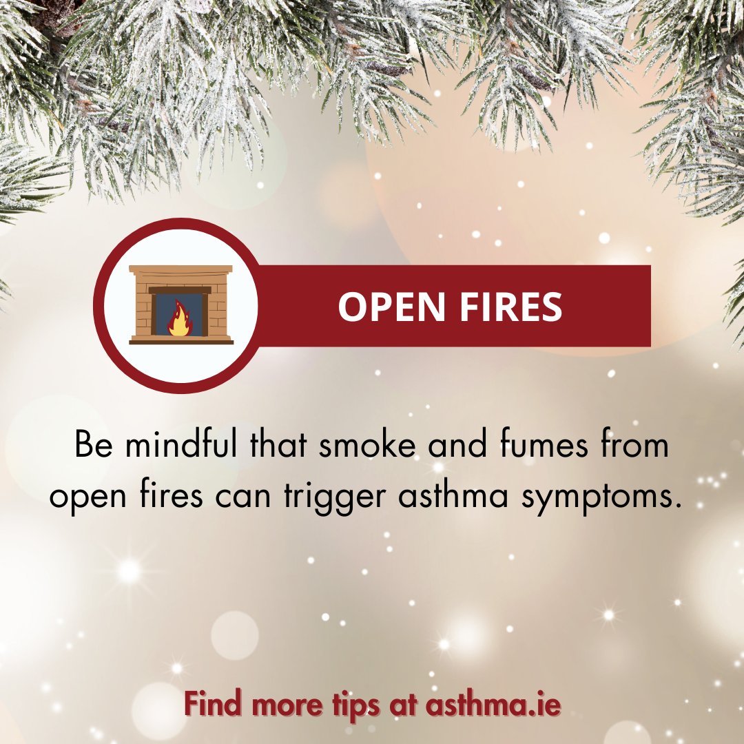 Our sixth top tip for an asthma-friendly Christmas: Be mindful that smoke and fumes from open fires can trigger asthma attacks.

Find more at bit.ly/ASI-Christmas

Kindly supported by Sanofi.