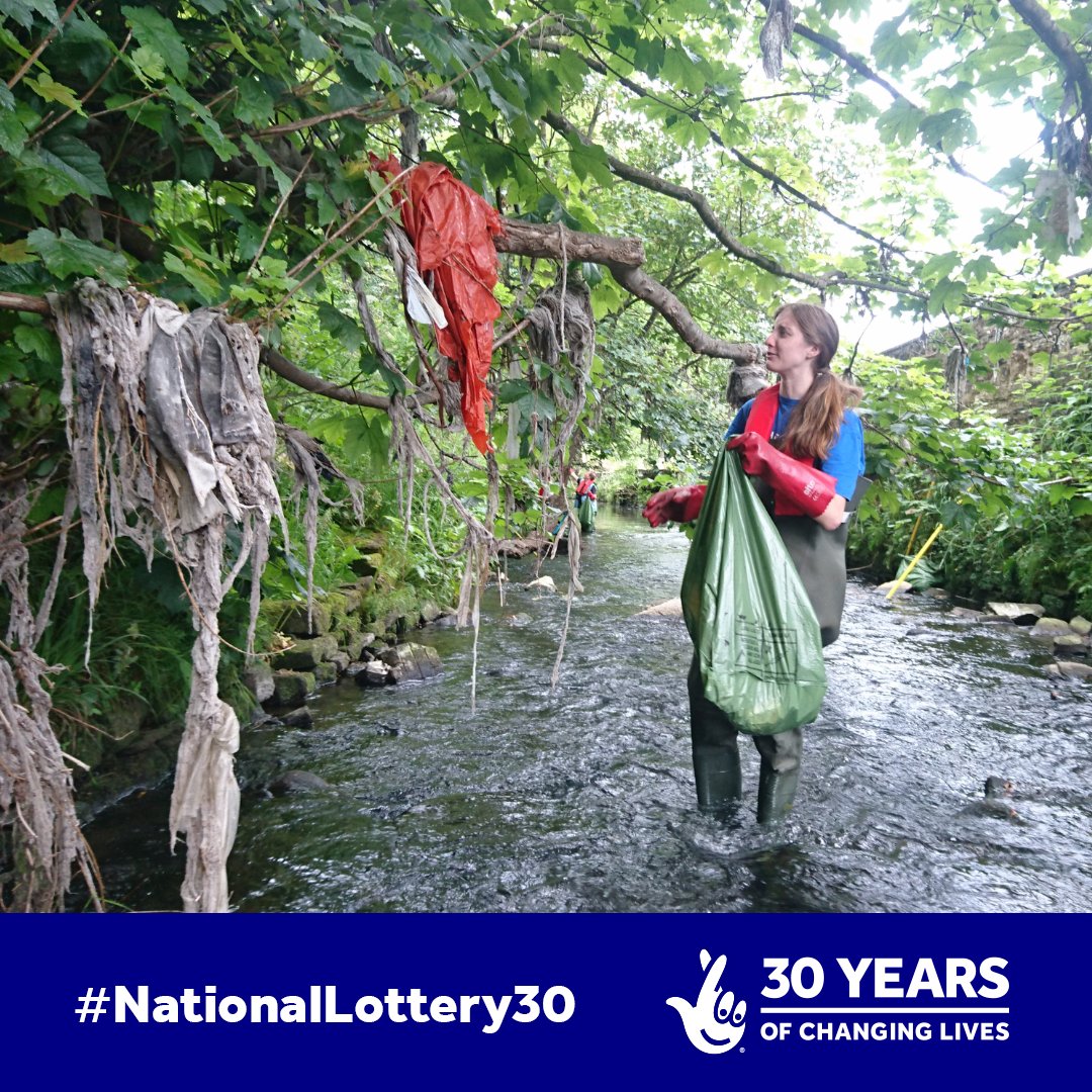 We’re looking back at @aireriverstrust in Bradford, which received £20,000 of #NationalLottery funding this year to recruit volunteers to monitor the river’s health and incidents of contamination. It now hopes to reverse some the damage done along the 92 miles of river. 🐟