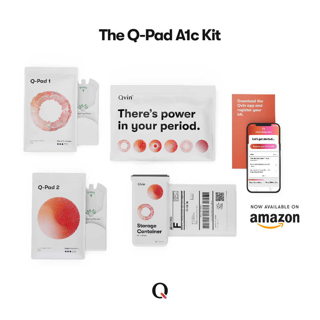 📦 Unboxing the Qvin Q-Pad A1c Test: The Q-Pad A1c Test includes 💕 2 Q-Pads—one’s a backup for peace of mind! Plus, 🩸 sample container, 💌 mailer, &amp; 📜 instructions to keep it easy! 
🔎 Learn more at qvin.com or Amazon.
#QPad #UnboxingQPad #A1cMadeSimple